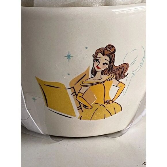 Set Of 4 Rae Dunn Disney Princess Measuring Cups Belle Tiana Cinderella Ariel - Picture 2 of 6